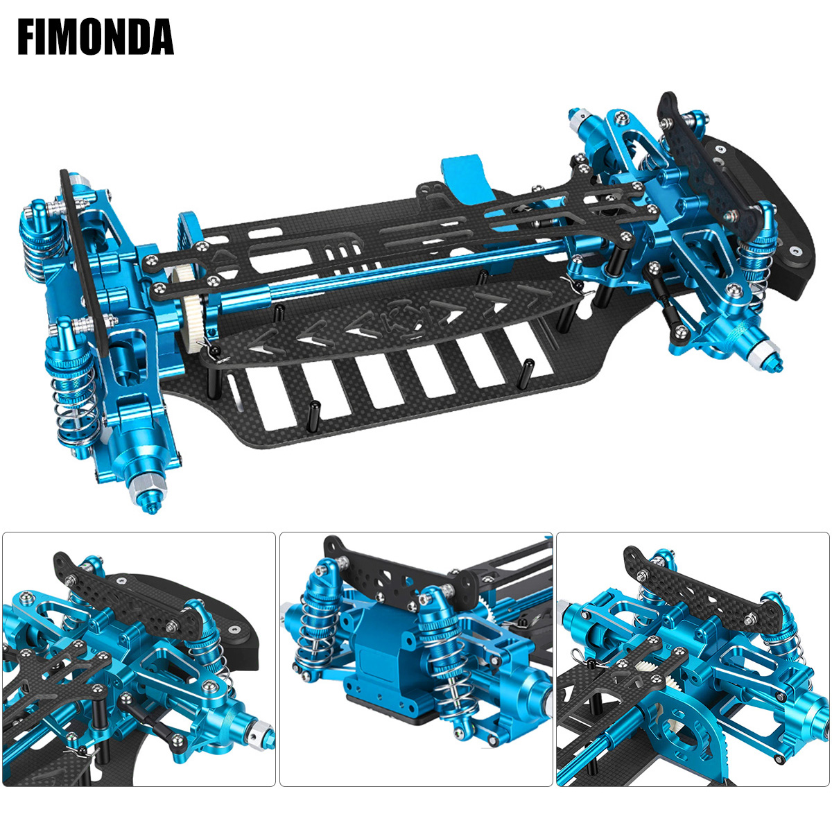 Rc Hobby Kit - Kit Telaio in Alluminio e Fibra