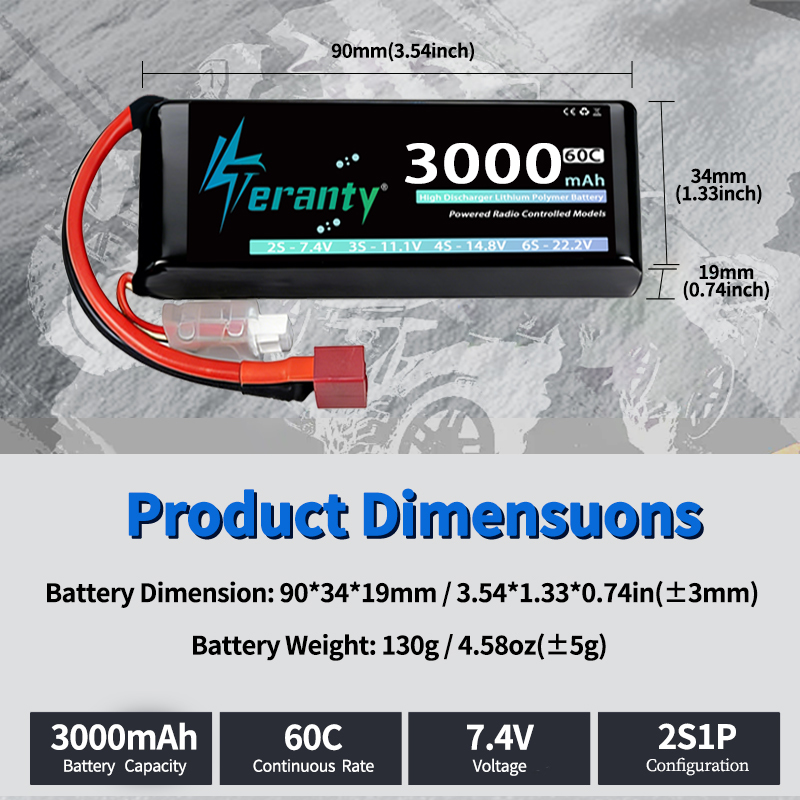 Batteria Lipo TERANTY 2S 3000m - Rc Hobby Grade recensione e prezzo