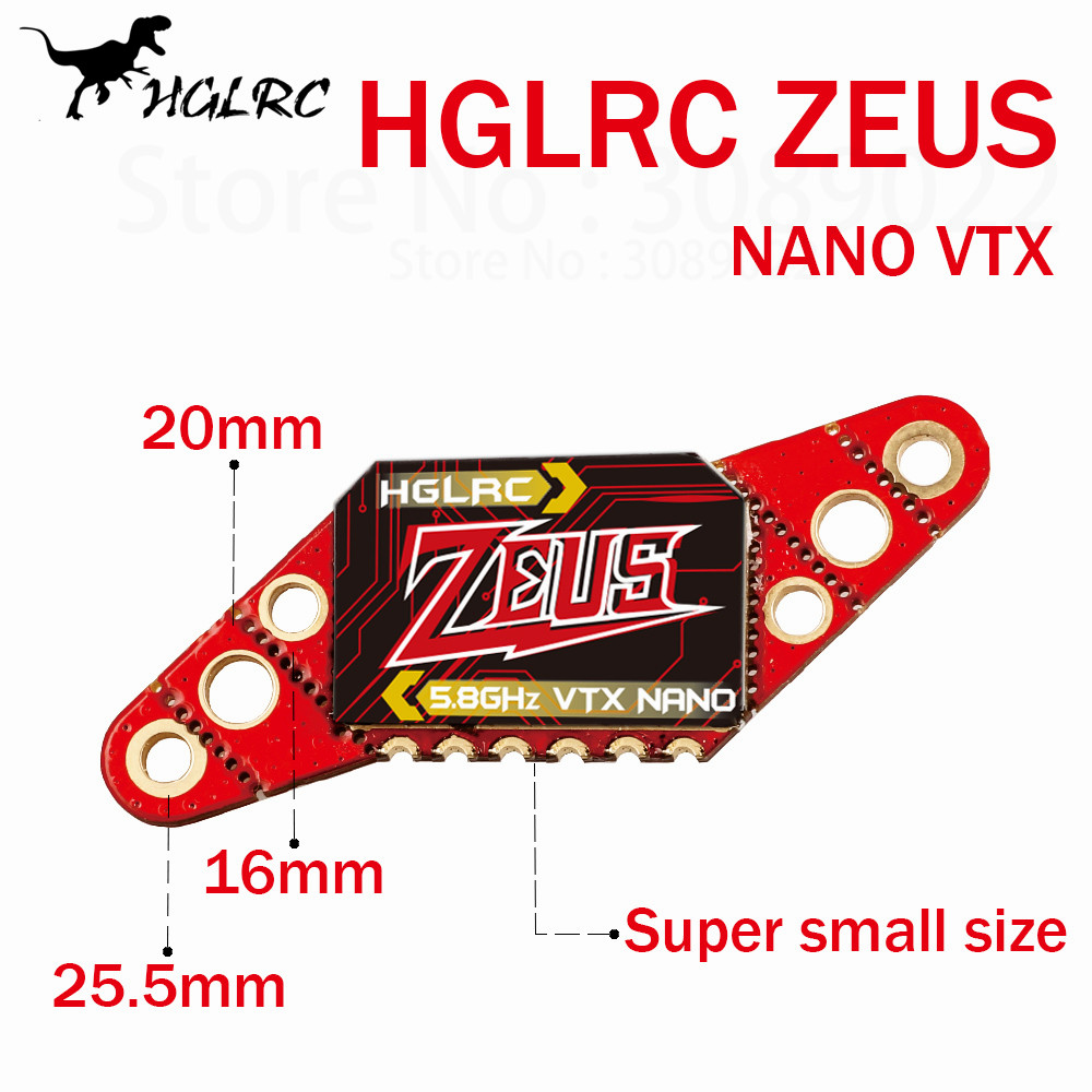 HGLRC Zeus Nano 350mW FPV VTX  - Top Rc Hobby Mini Xcub recensione e prezzo