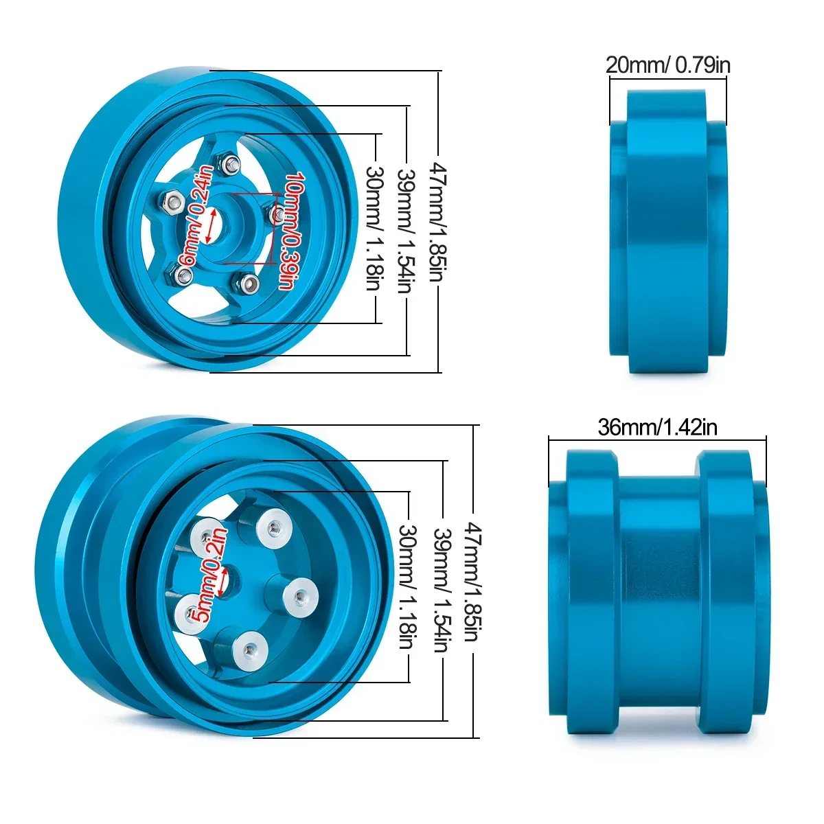 Ruote Beadlock in alluminio pe - Rc Hobby Kit recensione e prezzo
